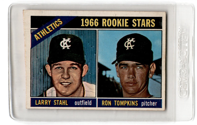 1966 Topps Athletics Rookies - Larry Stahl/Ron Tompkins