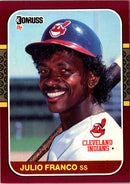 1987 Donruss Opening Day Julio Franco
