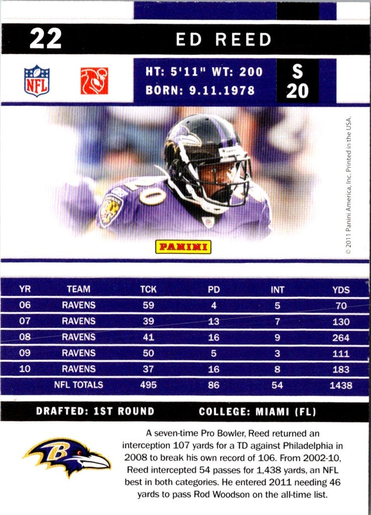2011 Score Ed Reed