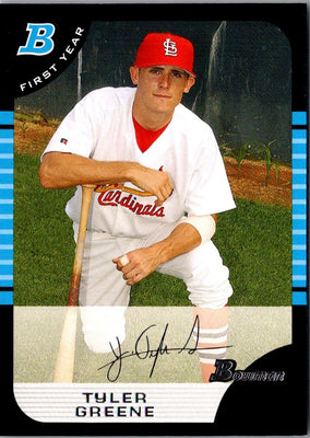 2005 Bowman Chrome Draft Picks & Prospects Tyler Greene #BDP34 Rookie