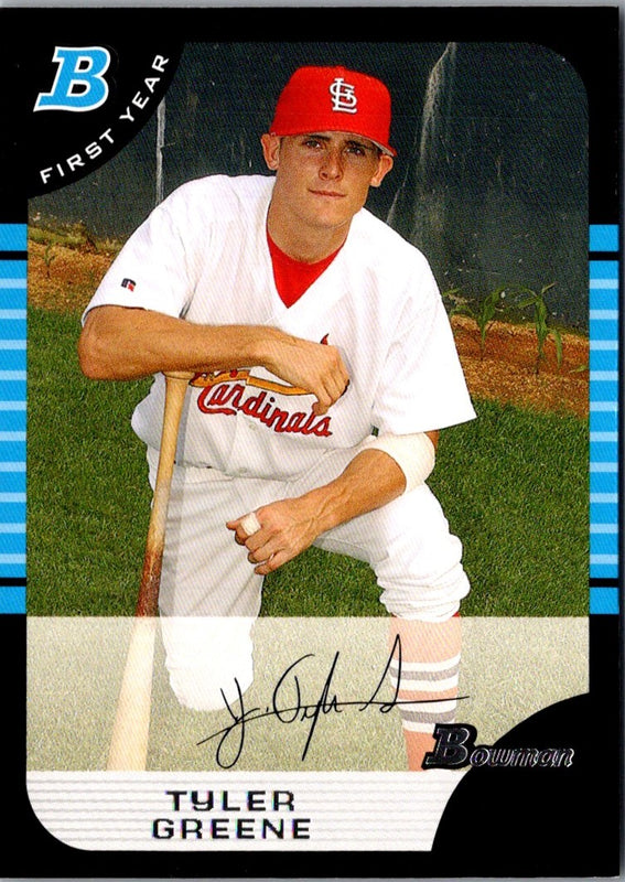 2005 Bowman Chrome Draft Picks & Prospects Tyler Greene #BDP34 Rookie