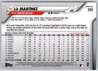 2020 Topps 582 Montgomery J.D. Martinez #269