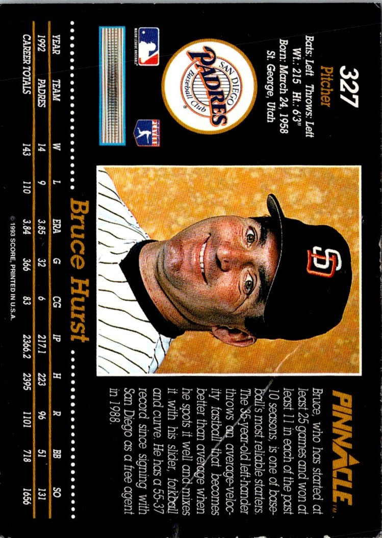 1993 Pinnacle Bruce Hurst