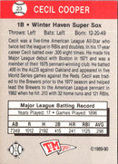 1989 T&M Senior League Cecil Cooper