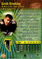 1998 Pacific Keith Brooking #19 Rookie