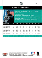 2002 Fleer Premium Luis Castillo #4