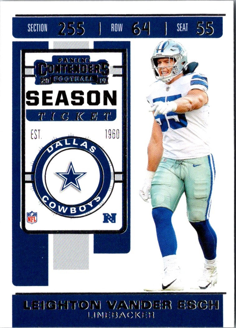 2019 Panini Contenders Season Ticket Red Zone Leighton Vander Esch