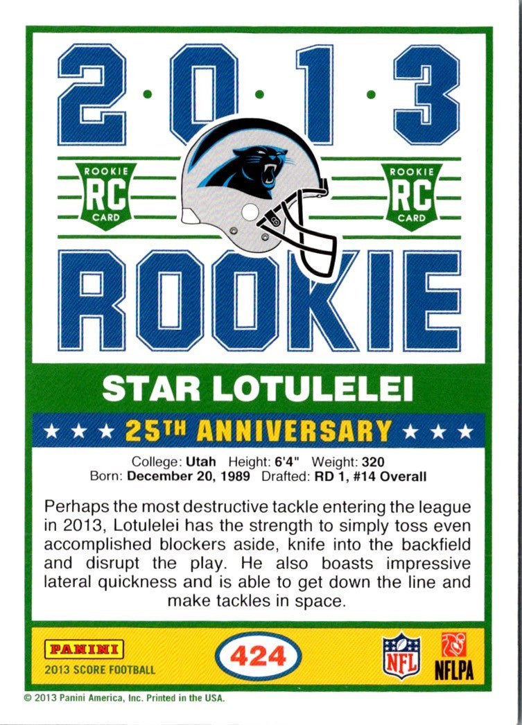 2013 Score Star Lotulelei