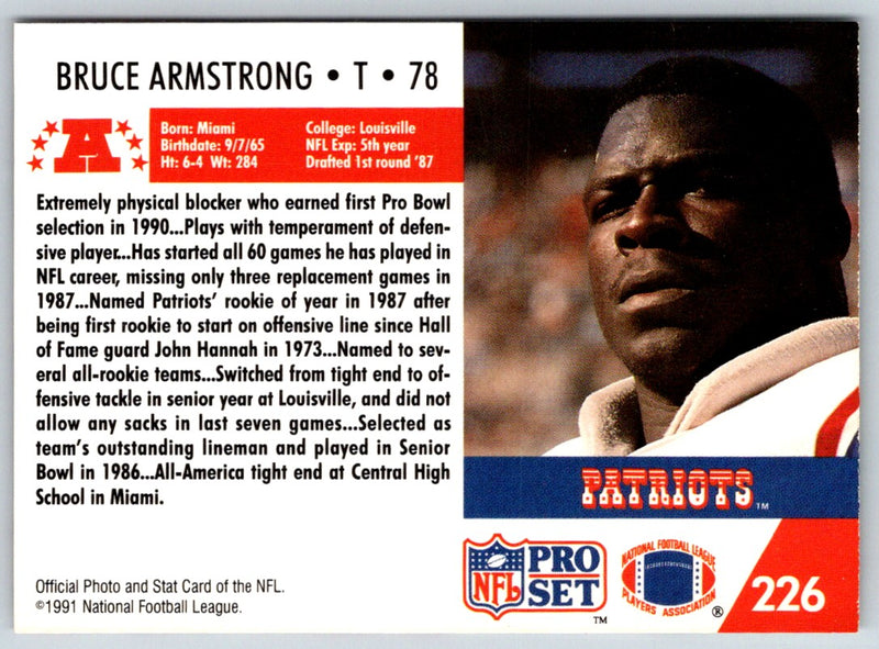 1991 Pro Set Bruce Armstrong