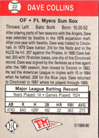 1989 T&M Senior League Dave Collins #22