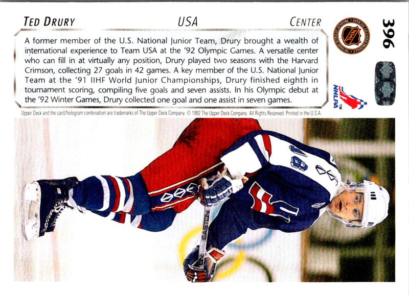 1992 Upper Deck Ted Drury