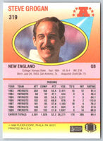 1990 Fleer Steve Grogan #319