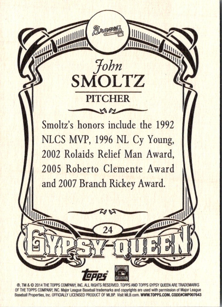 2014 Topps Gypsy Queen John Smoltz