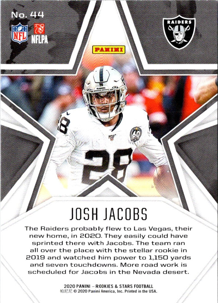 2020 Panini Rookies & Stars Josh Jacobs