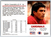 1992 Proset Rich Camarillo #289