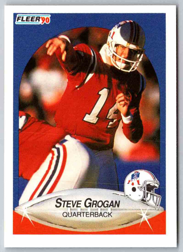1990 Fleer Steve Grogan #319