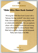1993 Classic Draft Picks Acetate Stars Isaiah Rider