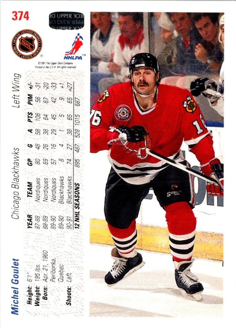 1991 Upper Deck Michel Goulet