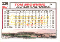 1992 Topps Gold Winners Tom Browning #339