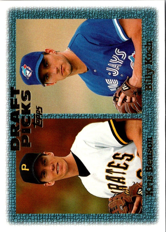 1997 Topps Kris Benson/Billy Koch #481 Rookie