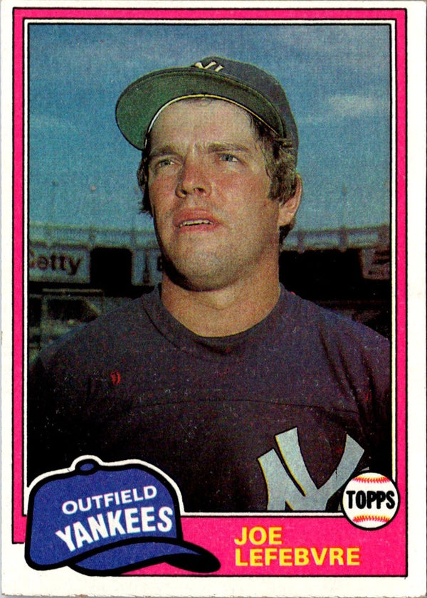 1981 O-Pee-Chee Joe Lefebvre #88