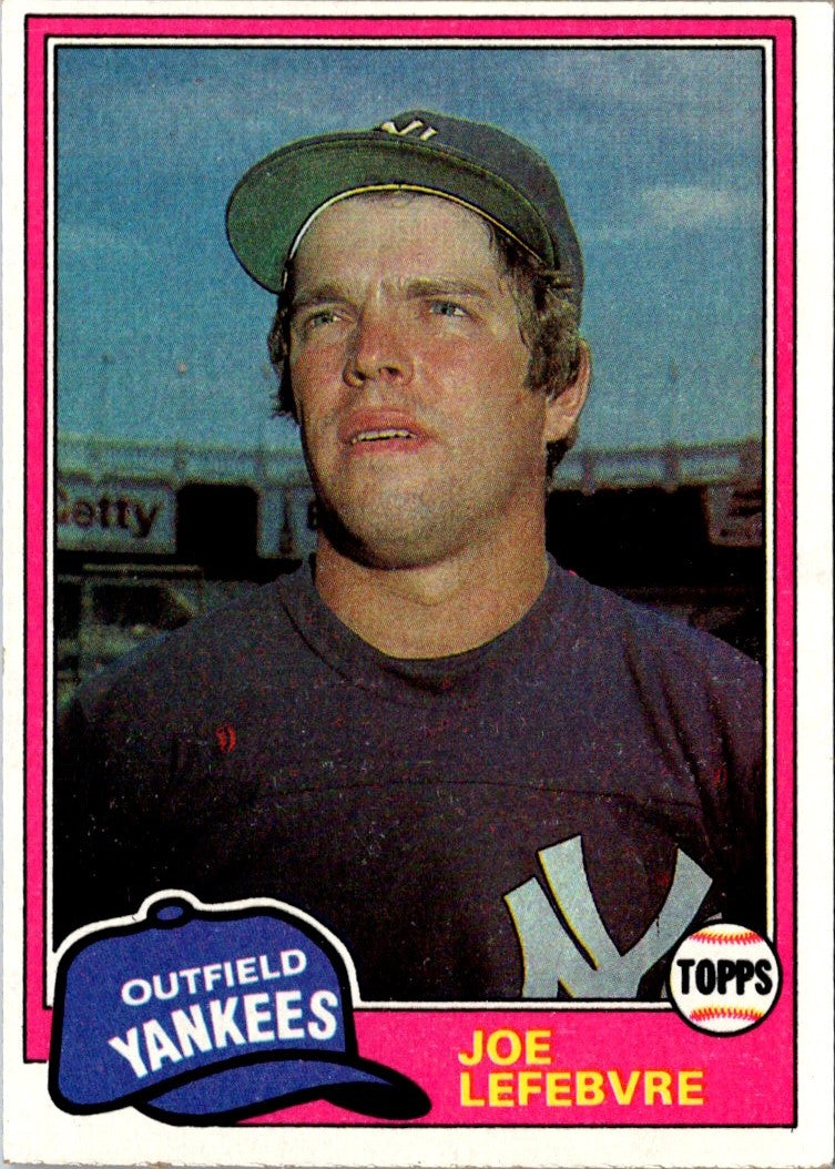 1981 O-Pee-Chee Joe Lefebvre