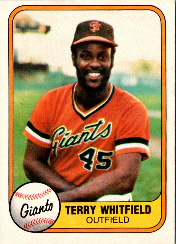 1981 Fleer Terry Whitfield #437