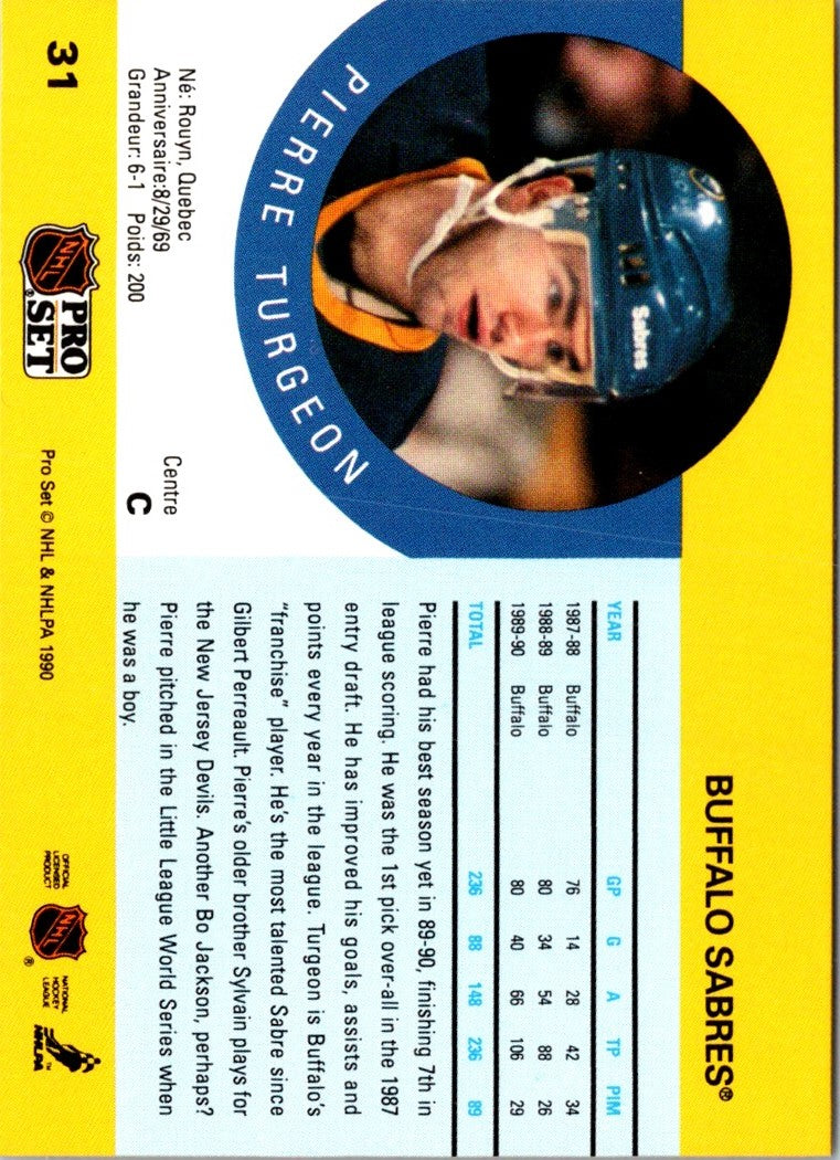 1990 Pro Set Pierre Turgeon