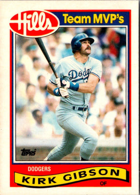 1989 Topps Hills Team MVP's Kirk Gibson #14