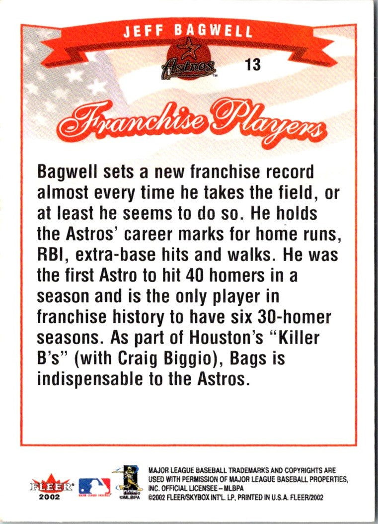 2002 Fleer Jeff Bagwell