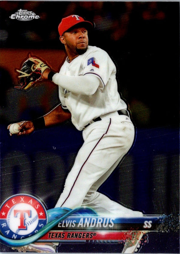 2018 Topps Chrome Elvis Andrus #130