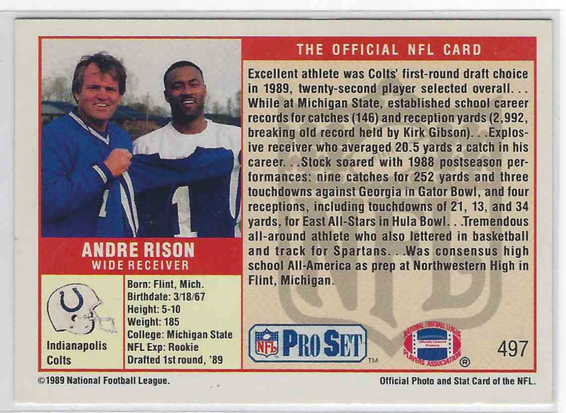 1989 ProSet Andre Rison