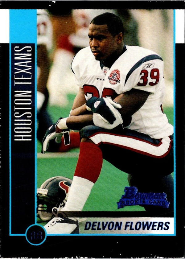 2002 Bowman Delvon Flowers #191 Rookie