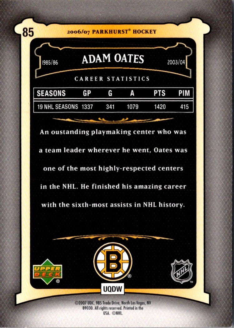 2006 Parkhurst Adam Oates