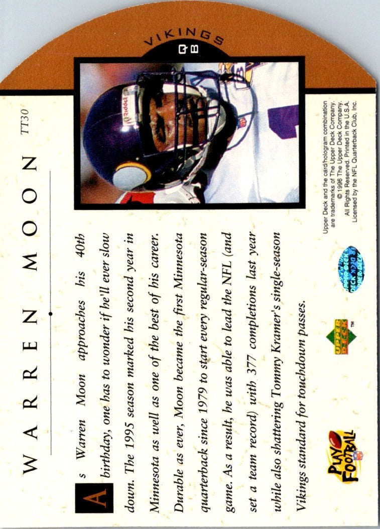 1996 Upper Deck Team Trio Warren Moon