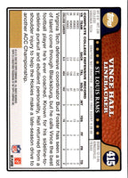 2008 Topps Vince Hall #415 Rookie