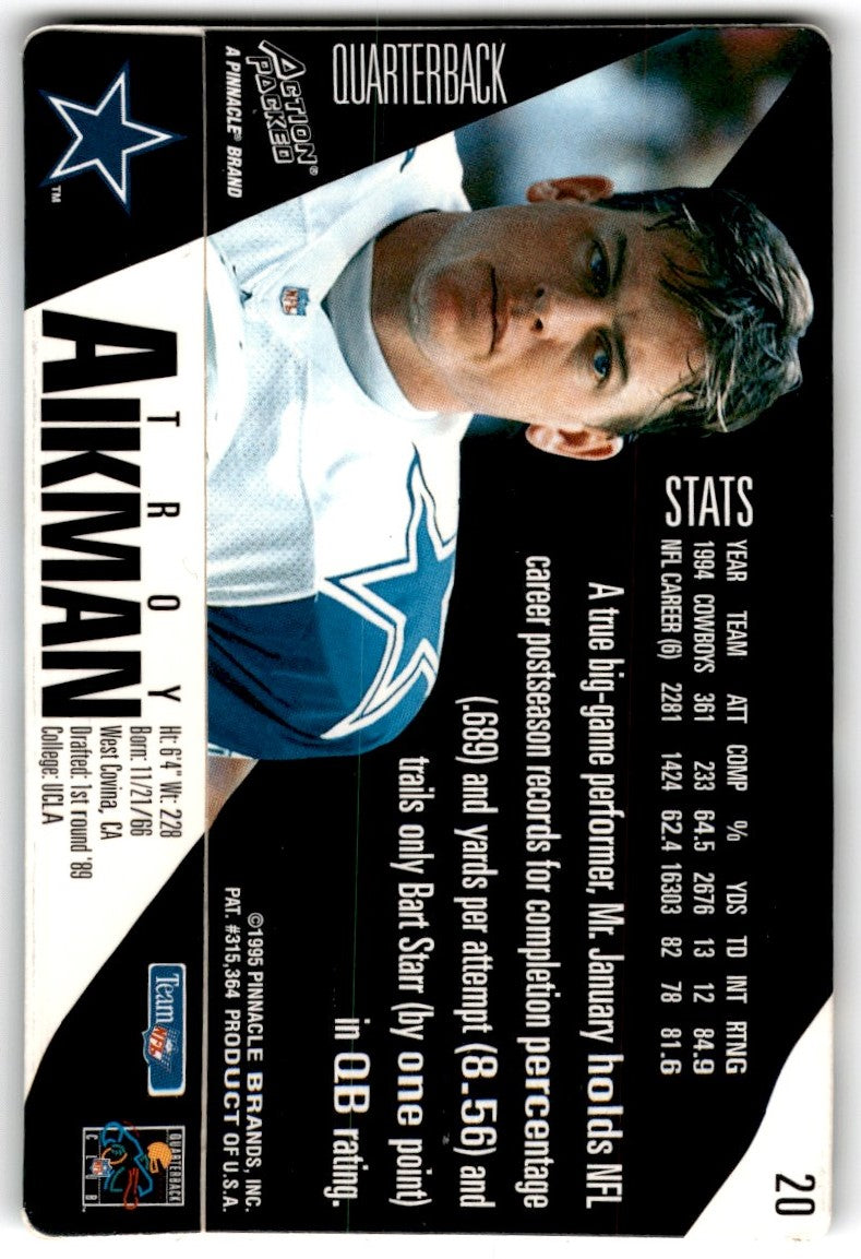 1995 Action Packed Troy Aikman