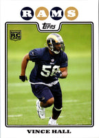 2008 Topps Vince Hall #415 Rookie