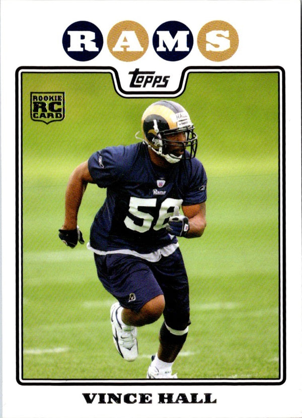 2008 Topps Vince Hall #415 Rookie