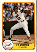 1981 Fleer Ed Whitson