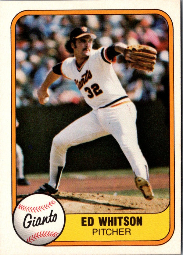 1981 Fleer Ed Whitson #444