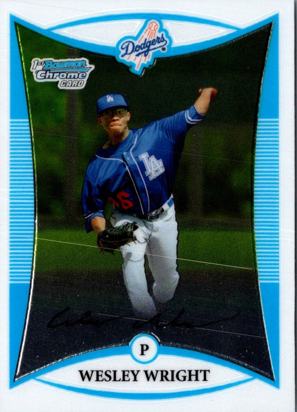2008 Bowman Chrome Prospects Wesley Wright #BCP19