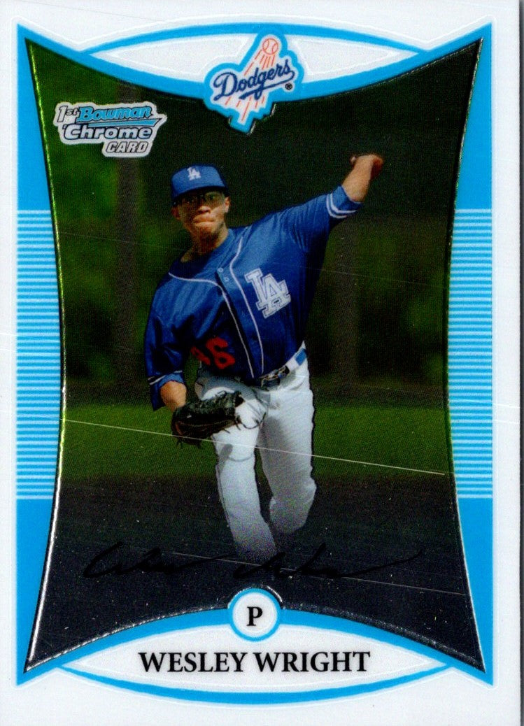 2008 Bowman Chrome Prospects Wesley Wright