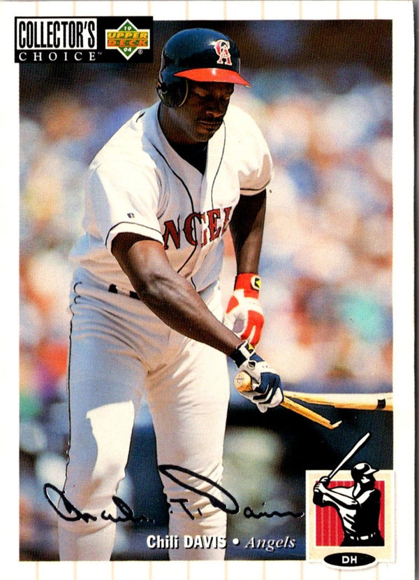 1994 Collector's Choice Chili Davis #491 Silver Signature