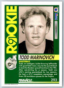 1991 Pinnacle Todd Marinovich