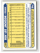 1987 Topps Tiffany Roy Lee Jackson
