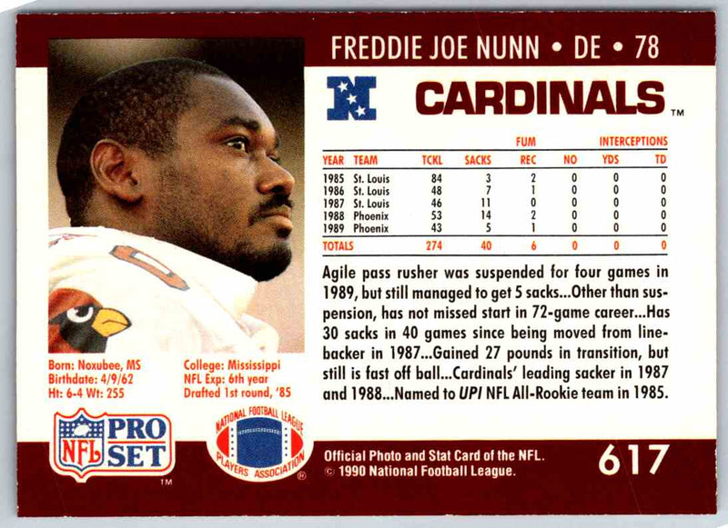1990 Proset Freddie Joe Nunn