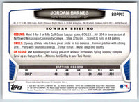 2013 Bowman Jordan Barnes #BDPP87