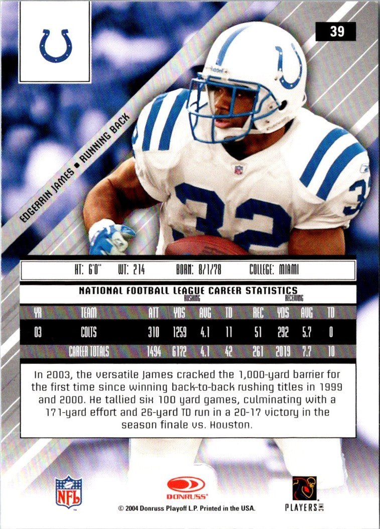 2004 Leaf Rookies & Stars Edgerrin James