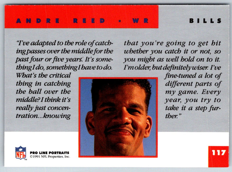 1991 Pro Line Portraits Andre Reed